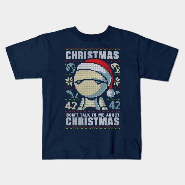 Ugly Sweater Marvin Paranoid Android - Hitchhiker's Guide to the Galaxy T-Shirt Kids T-Shirt by BlancaVidal